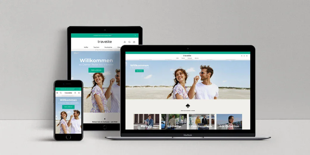 travelite - Strategie & Beratung Internetseite von Bürgenstock Waldhotel auf mehreren Devices