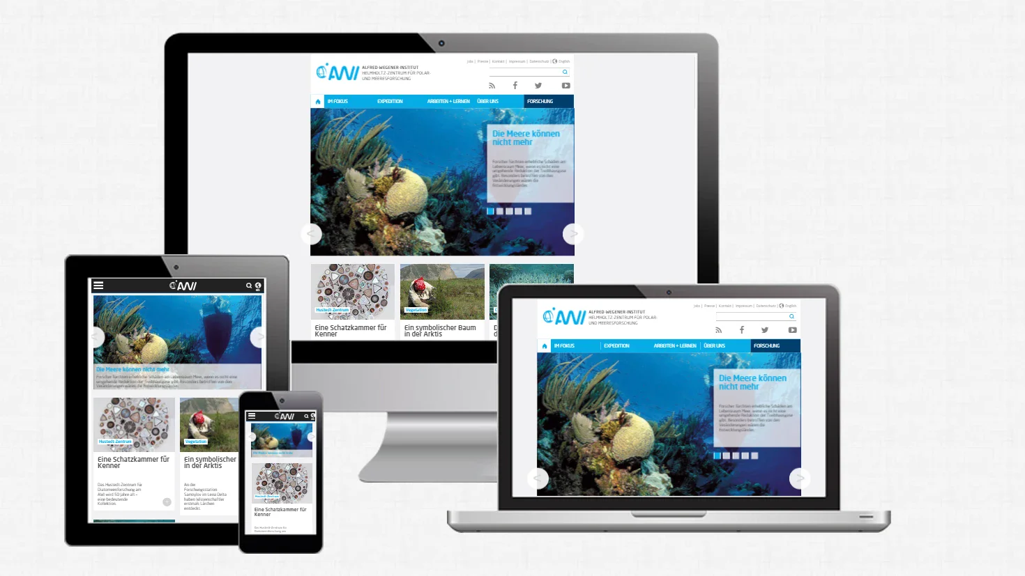 AWI: Alfred-Wegener-Institut Abbildung Responsive Viewports sitegeist Referenz Alfred Wegener Institut