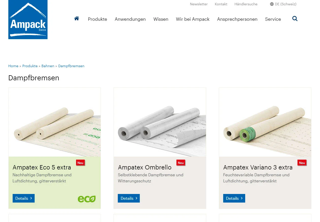 Screenshot einer Webseite mit Text und Designelementen.