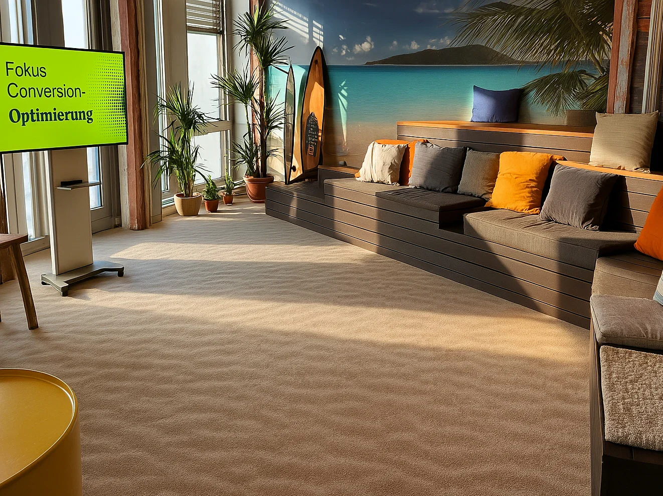 Beach Club Conversion Workshop 2 Entwickler arbeiten an ihren Laptops