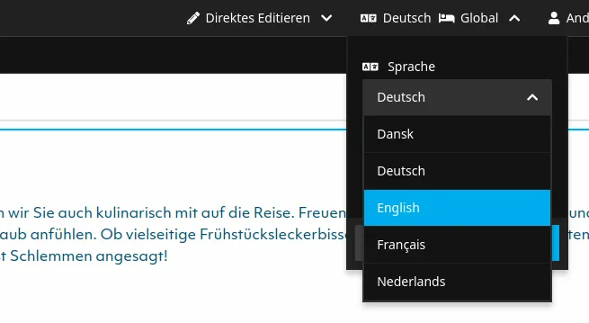 Neos Lokalisierung Neos Lokalisierung
