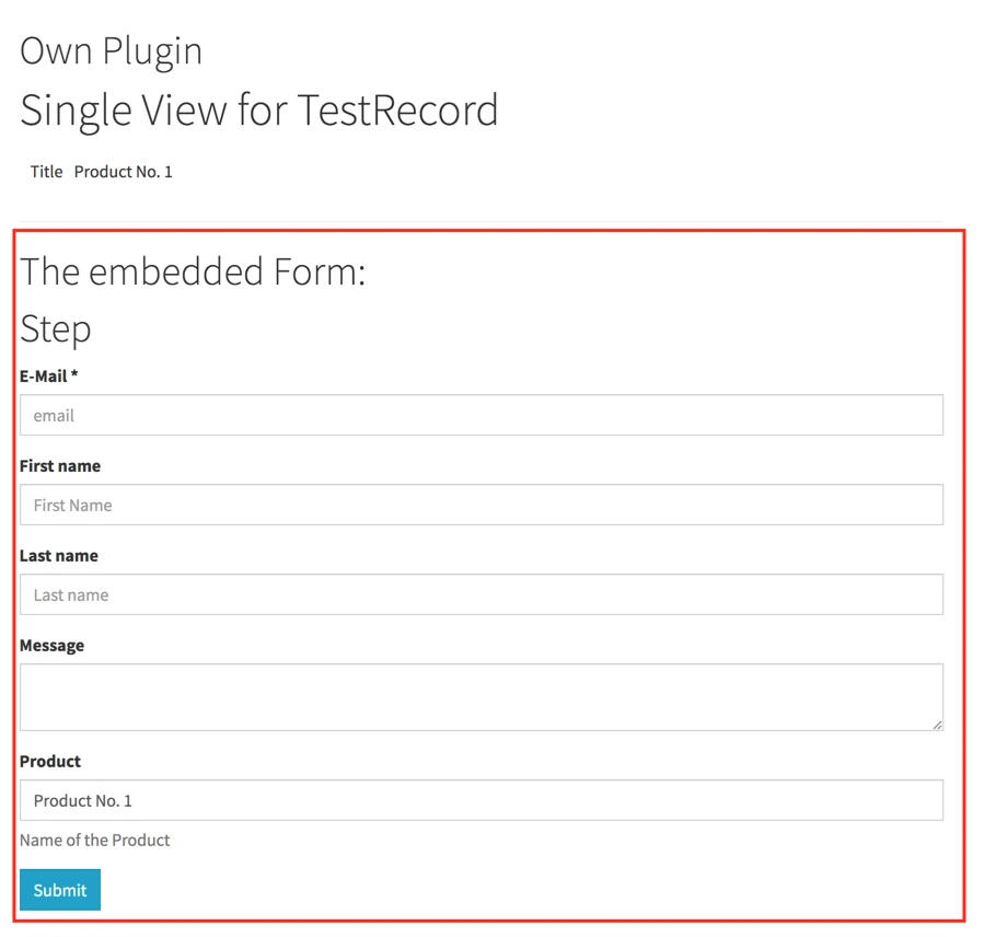 Kontakt-Formular mit Form Framework in TYPO3 9.5