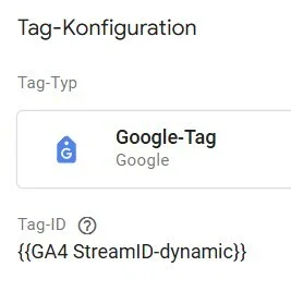 Google Tag mit dynamischer Tag-ID Google Tag mit dynamische Tag-ID