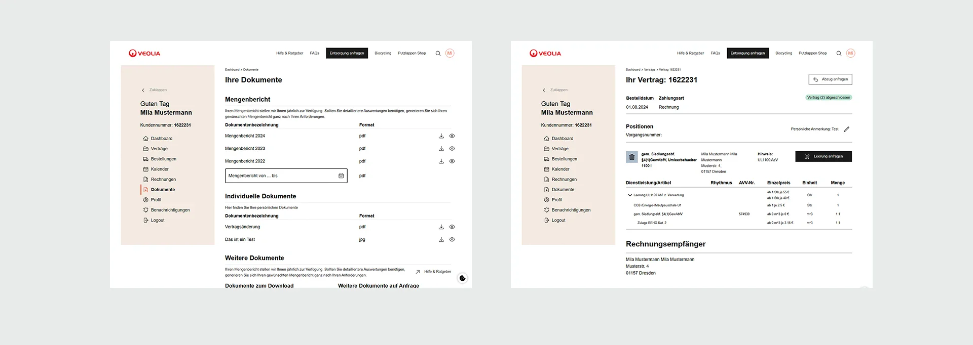 Screenshot einer Webseite mit Text- und Wolkenelementen.