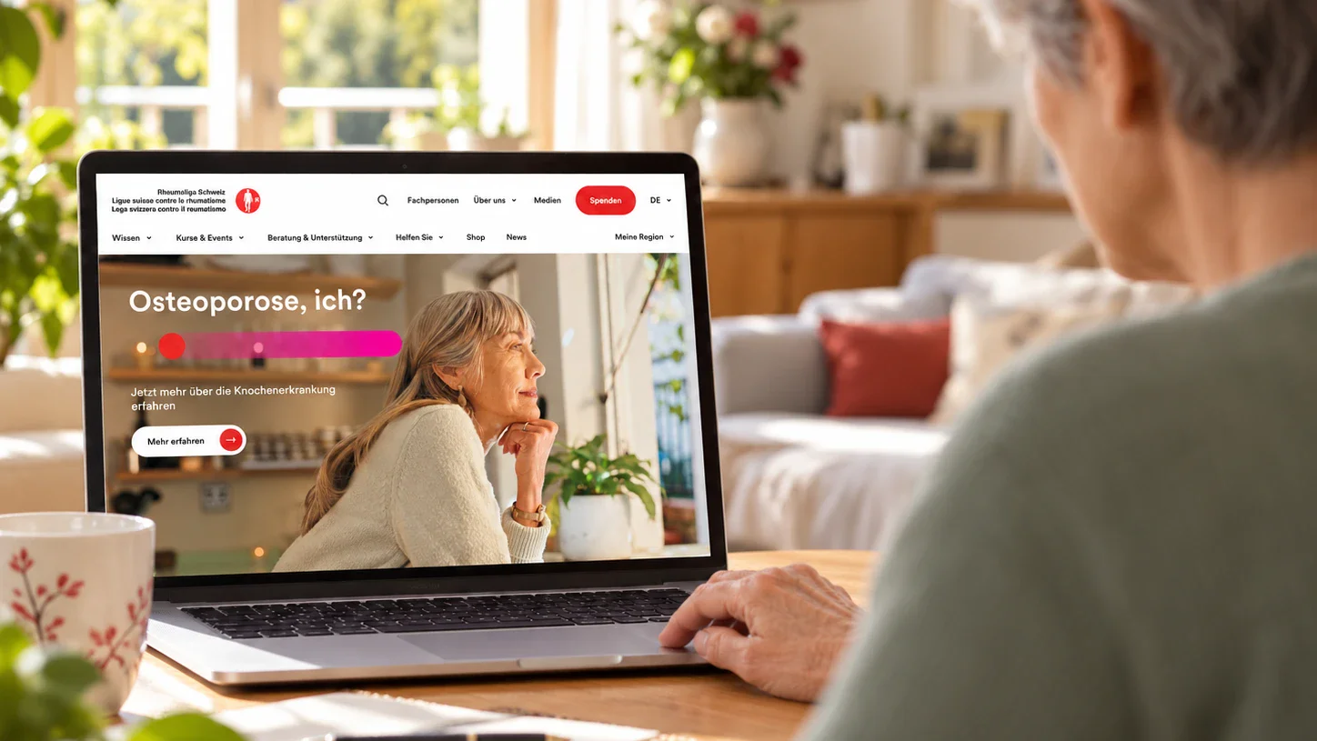 Rheumaliga Schweiz Website und Shop